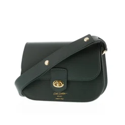 Orsina Green Italian Leather Shoulder Bag<Carl Scarpa Best Sale