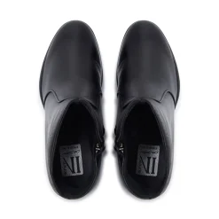 Orvieto Black Leather Ankle Boots<Carl Scarpa Best