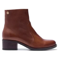 Orvieto Tan Leather Ankle Boots<Carl Scarpa Shop