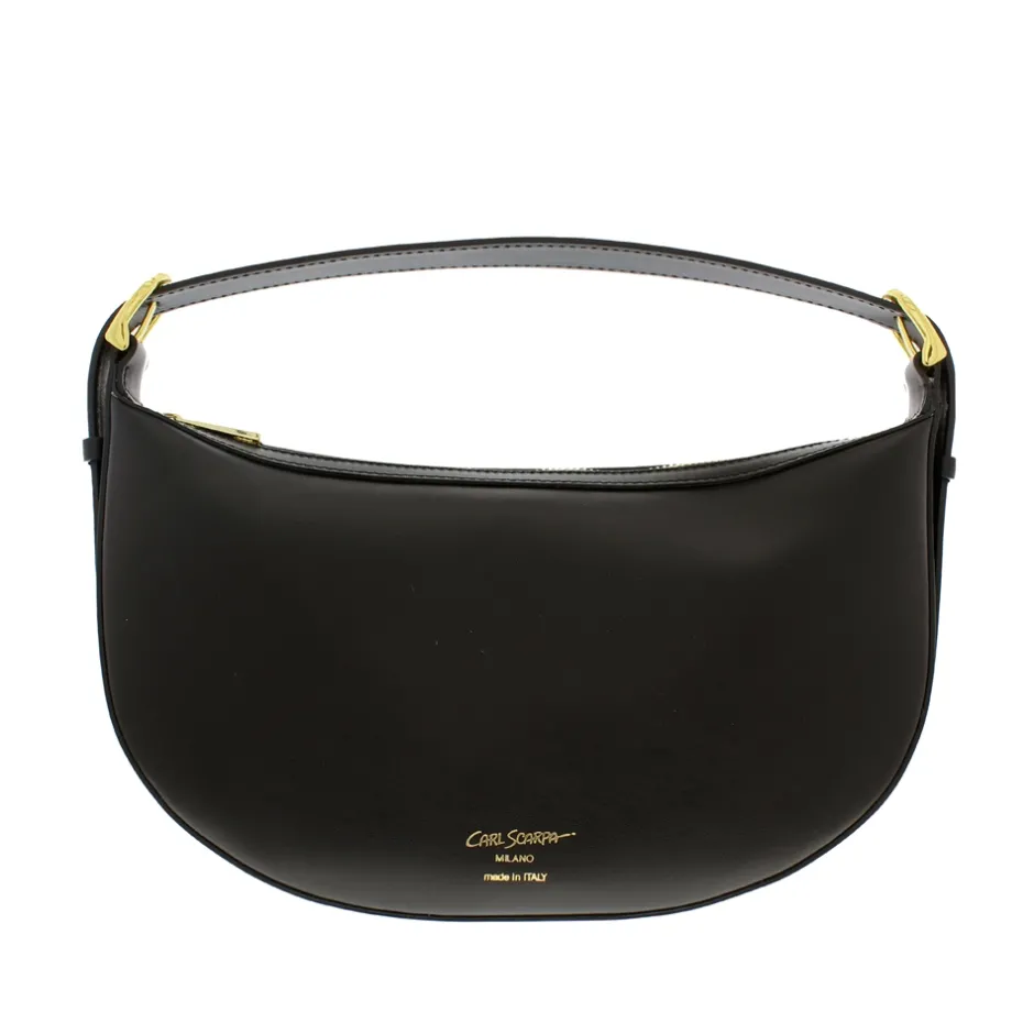 Osoppo Black Leather Shoulder Bag<Carl Scarpa Cheap