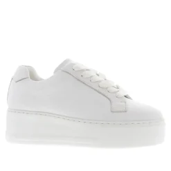Padova White Leather Platform Trainers<Carl Scarpa Flash Sale