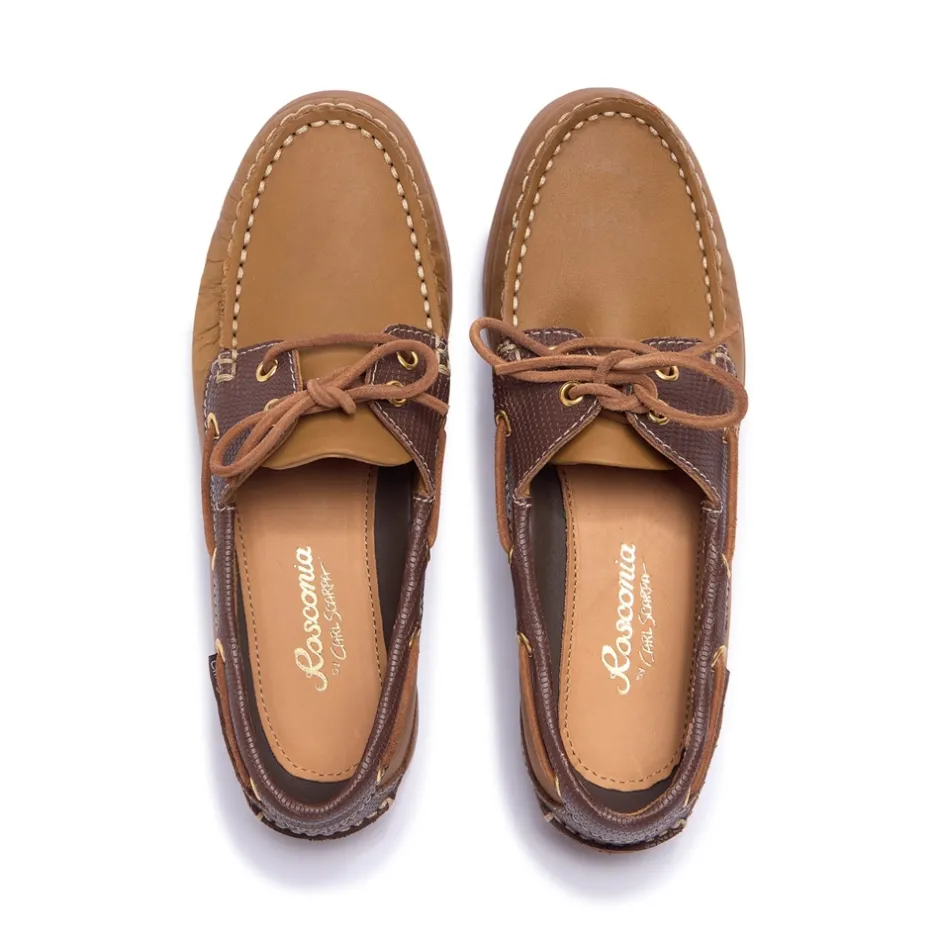 Palazzo Tan Leather Loafers<Carl Scarpa Sale
