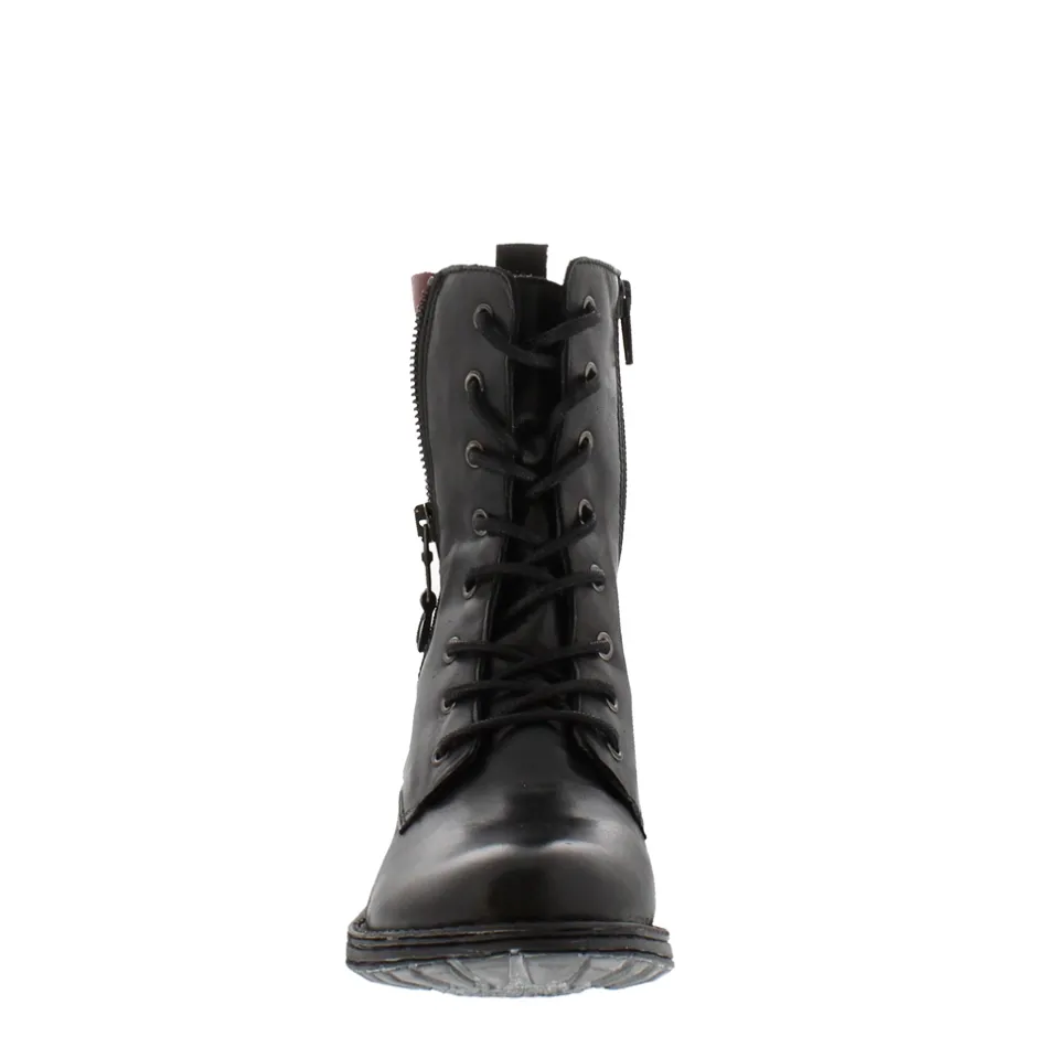 Paulette Black Lace-Up Ankle Boots<Carl Scarpa Best