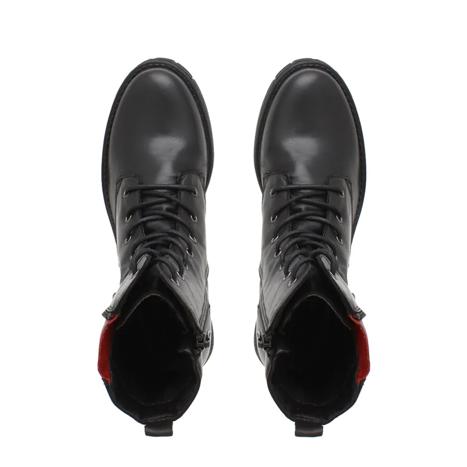 Paulette Black Lace-Up Ankle Boots<Carl Scarpa Best