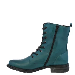 Paulette Teal Lace-Up Ankle Boots<Carl Scarpa Shop