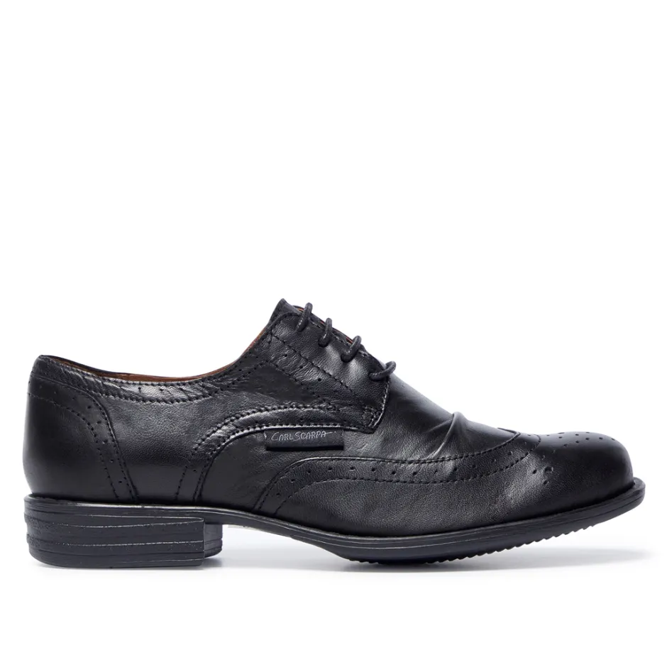 Perla Black Leather Loafers<Carl Scarpa Clearance