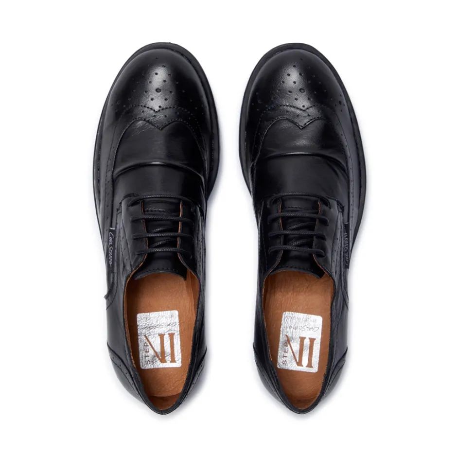 Perla Black Leather Loafers<Carl Scarpa Clearance