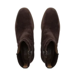 Pollenzo Brown Suede Ankle Boots<Carl Scarpa Shop