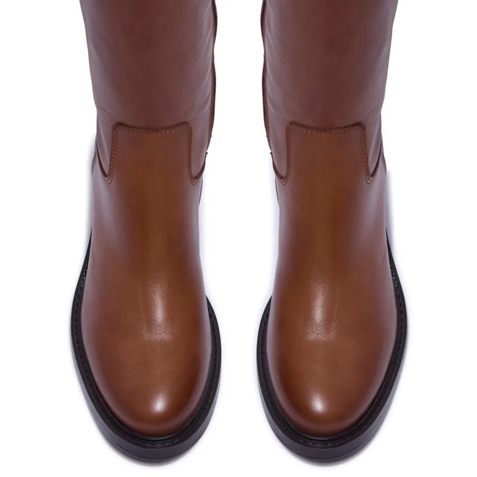 Recetto Tan Leather Boots<Carl Scarpa Cheap