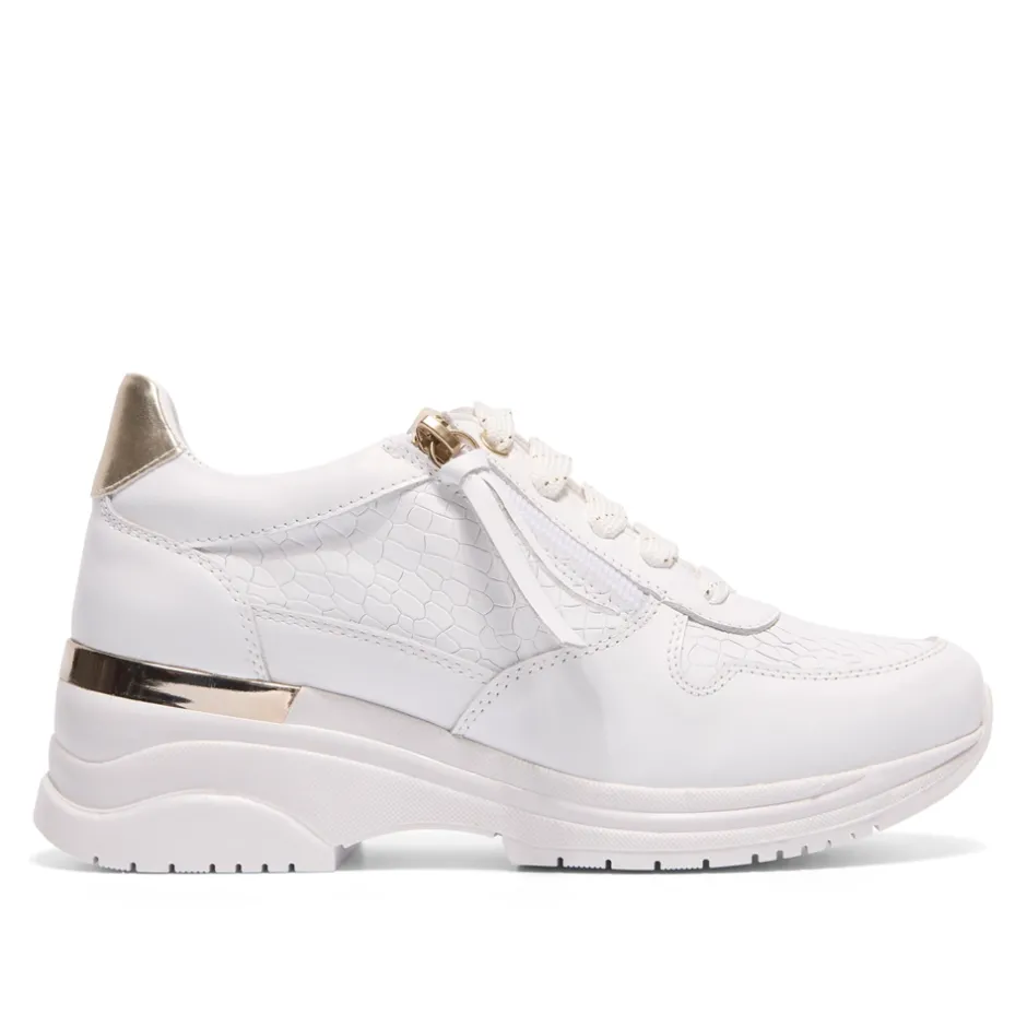 Robyn White Leather Chunky Trainers<Carl Scarpa Shop
