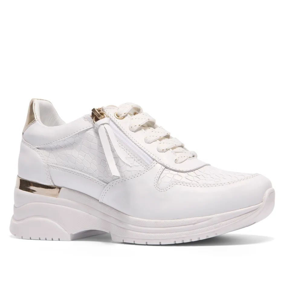 Robyn White Leather Chunky Trainers<Carl Scarpa Shop
