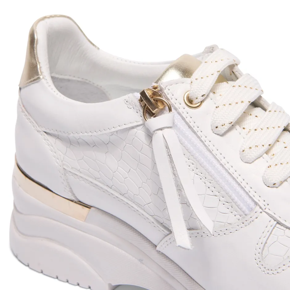 Robyn White Leather Chunky Trainers<Carl Scarpa Shop