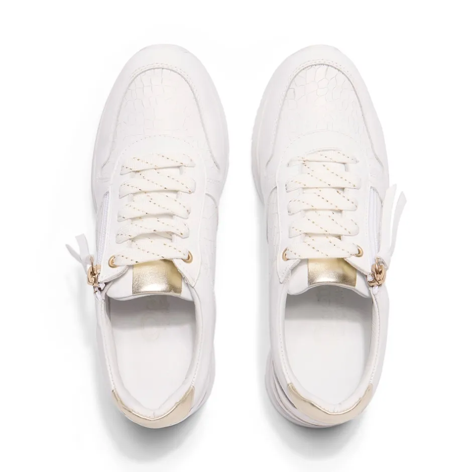 Robyn White Leather Chunky Trainers<Carl Scarpa Shop