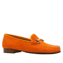 Rochette Orange Suede Snaffle Loafers<Carl Scarpa Online
