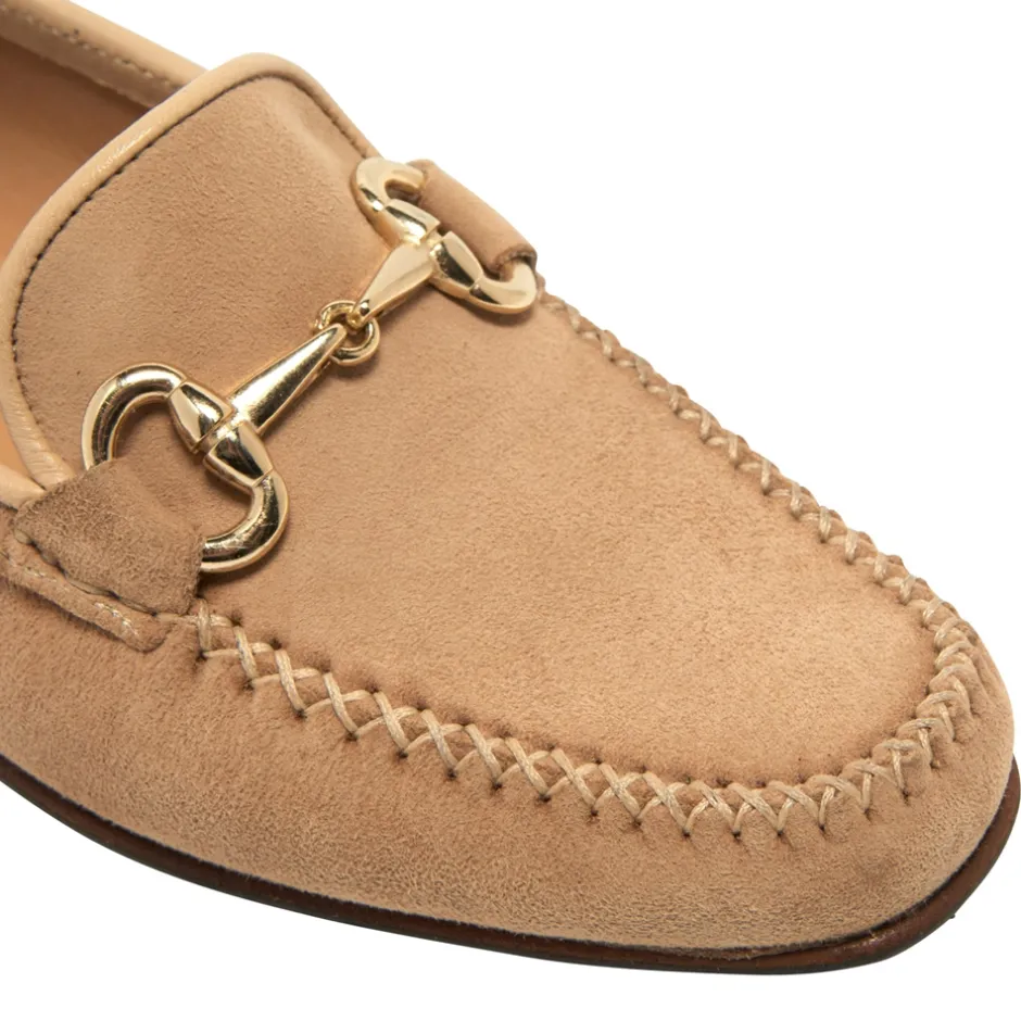 Rochette Taupe Suede Snaffle Loafers<Carl Scarpa Clearance