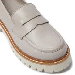 Rolita Grey Leather Loafers<Carl Scarpa Store