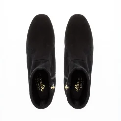 Rose Black Suede Ankle Boots<Carl Scarpa New