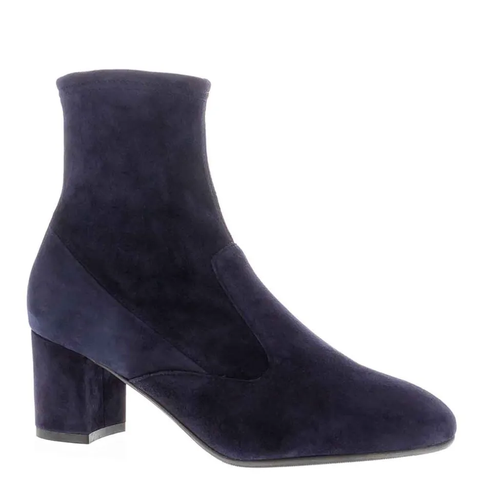 Rose Navy Suede Ankle Boots<Carl Scarpa Online
