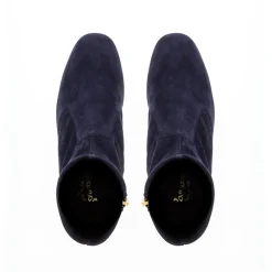 Rose Navy Suede Ankle Boots<Carl Scarpa Online