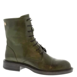 Rosemarie Green Leather Lace Up Ankle Boots<Carl Scarpa Flash Sale