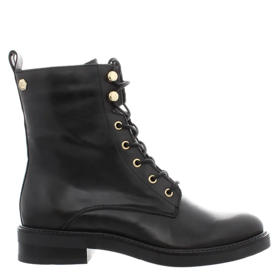 Roux Black Leather Lace Up Ankle Boots<Carl Scarpa Discount
