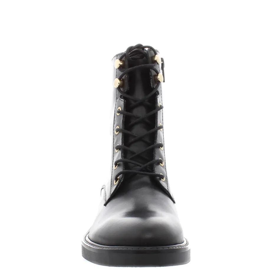 Roux Black Leather Lace Up Ankle Boots<Carl Scarpa Discount