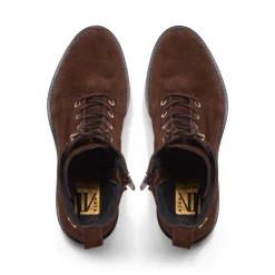 Roux Brown Suede Lace Up Ankle Boots<Carl Scarpa Hot