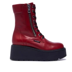 Sabbati Red Leather Ankle Boots<Carl Scarpa Cheap