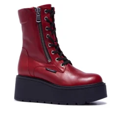 Sabbati Red Leather Ankle Boots<Carl Scarpa Cheap
