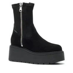 Saluzzo Black Suede Ankle Boots<Carl Scarpa Online