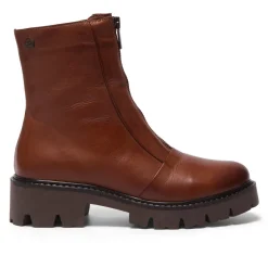 Sanica Tan Leather Zip-Up Ankle Boots<Carl Scarpa Sale