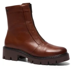 Sanica Tan Leather Zip-Up Ankle Boots<Carl Scarpa Sale