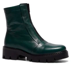 Sanica Teal Leather Zip-Up Ankle Boots<Carl Scarpa Flash Sale