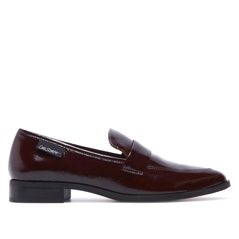 Sarina Bordo Patent Leather Loafers<Carl Scarpa Clearance
