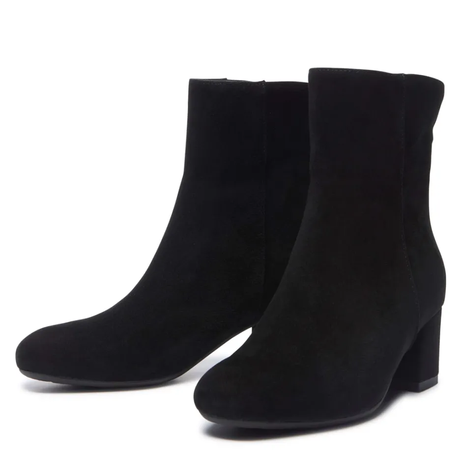 Sartina Black Suede Ankle Boots<Carl Scarpa Cheap