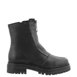 Savita Black Leather Zip-Up Ankle Boots<Carl Scarpa Hot