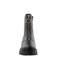 Savita Black Leather Zip-Up Ankle Boots<Carl Scarpa Hot