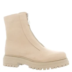 Savita Off White Leather Zip-Up Ankle Boots<Carl Scarpa Cheap