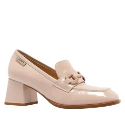 Senso Blush Leather Block Heel Loafers<Carl Scarpa Discount
