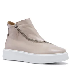 Serpa Beige Leather Trainers<Carl Scarpa New