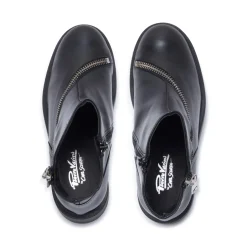 Serpentina Black Leather Ankle Boots<Carl Scarpa Store