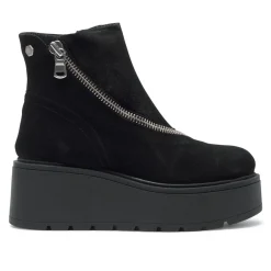 Serpentina Black Suede Ankle Boots<Carl Scarpa Online