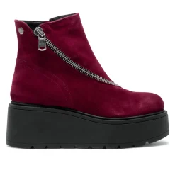 Serpentina Burgundy Suede Ankle Boots<Carl Scarpa Best Sale