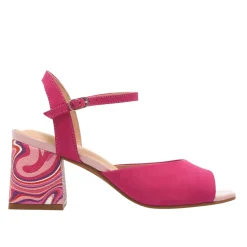 Setallo Fuchsia Block Heel Courts<Carl Scarpa Shop