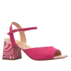 Setallo Fuchsia Block Heel Courts<Carl Scarpa Shop