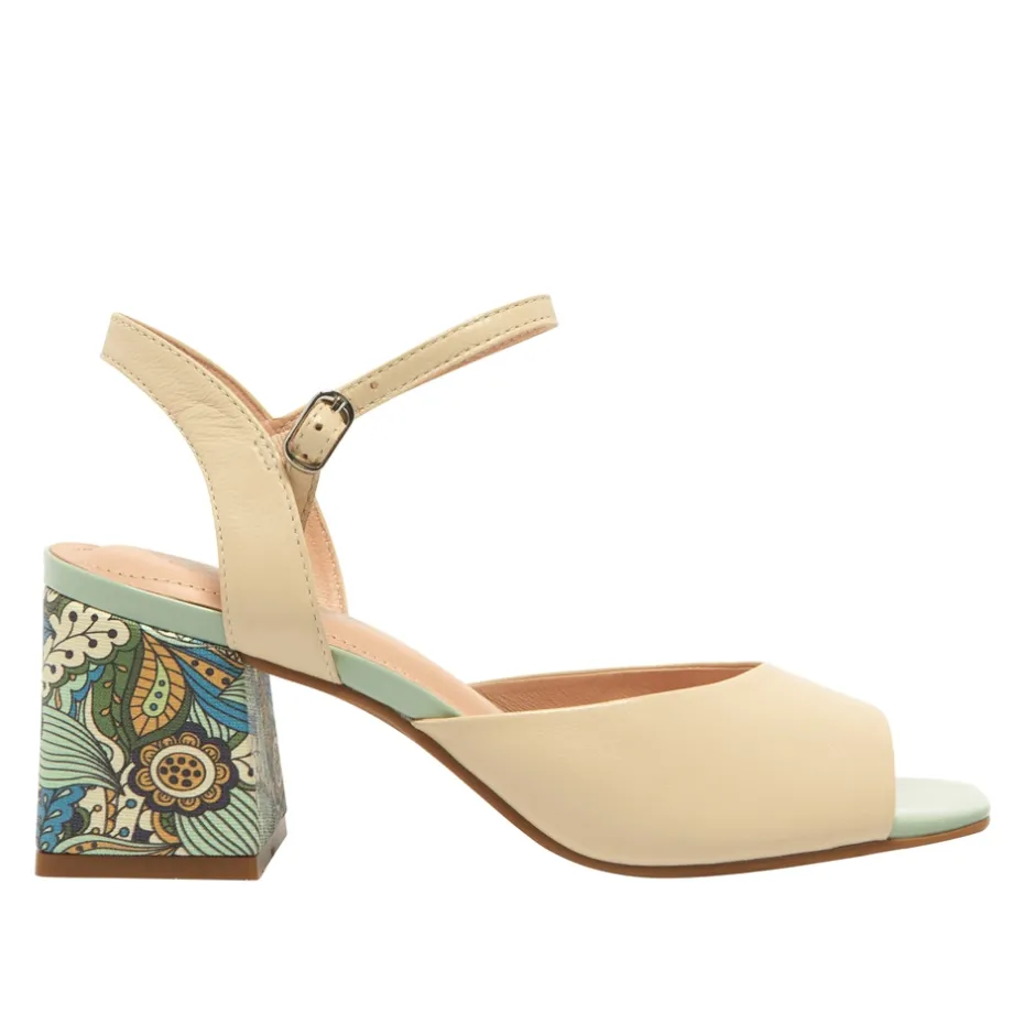 Setallo Off White Block Heel Courts<Carl Scarpa Best