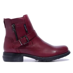 Sumaya Bordo Leather Ankle Boots<Carl Scarpa Store
