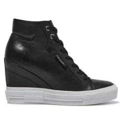 Tabita Black Leather Trainers<Carl Scarpa Online