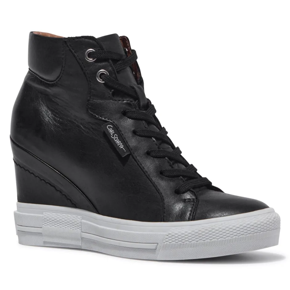 Tabita Black Leather Trainers<Carl Scarpa Online