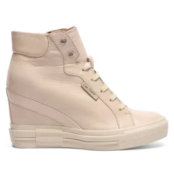Tabita Off White Leather Platform Trainers<Carl Scarpa Sale